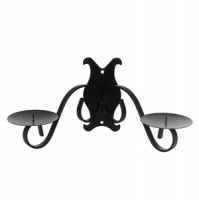 494 Double Pillar Candle Wall Sconce